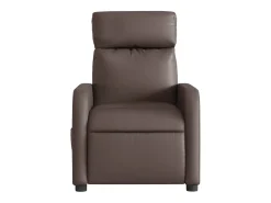 Poltrona| Poltrona massagens reclinável elétrica couro artif. SHL685030 Castanho