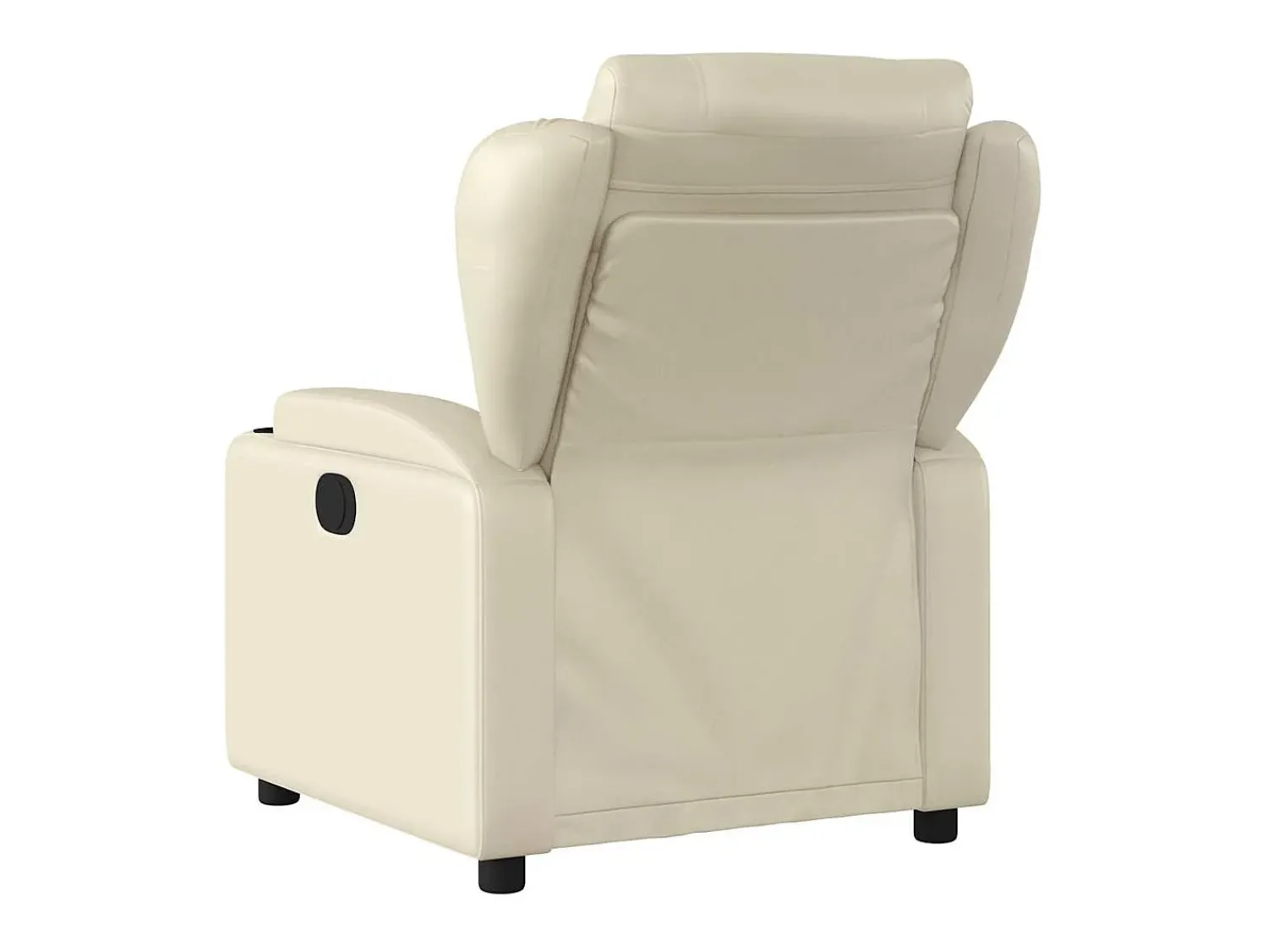 Sale Poltrona massagens reclinável elétrica couro artificial SHL809645 Creme