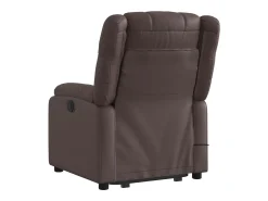 Hot Poltrona massagens reclinável elevatória couro artif. SHL339157 Castanho
