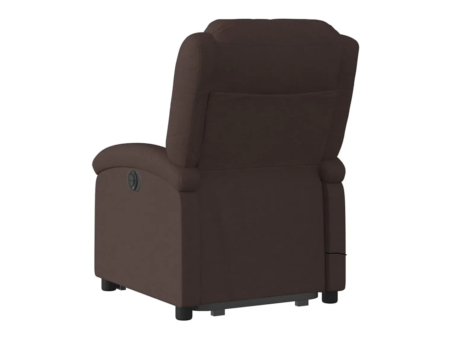 Poltrona|vidaxl Poltrona massagens reclinável elevatória tecido -escuro Castanho