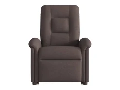 New Poltrona massagens reclinável elevatória tecido -escuro SHL12103 Castanho