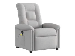 Poltrona| Poltrona massagens reclinável elétrica tecido -nublado SHL378487 Cinzento