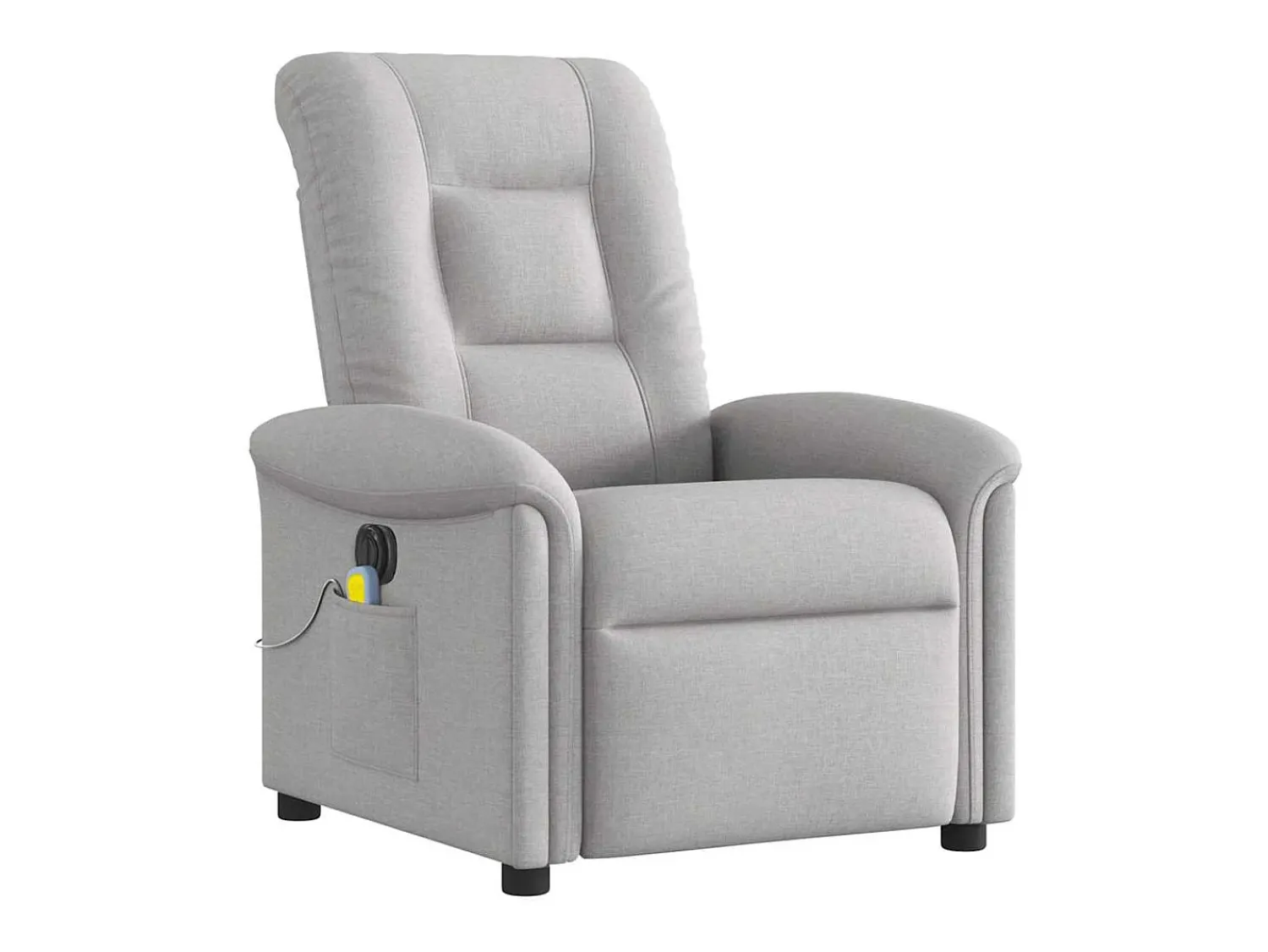 Poltrona| Poltrona massagens reclinável elétrica tecido -nublado SHL378487 Cinzento