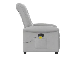 Poltrona| Poltrona massagens reclinável elétrica tecido -nublado SHL378487 Cinzento