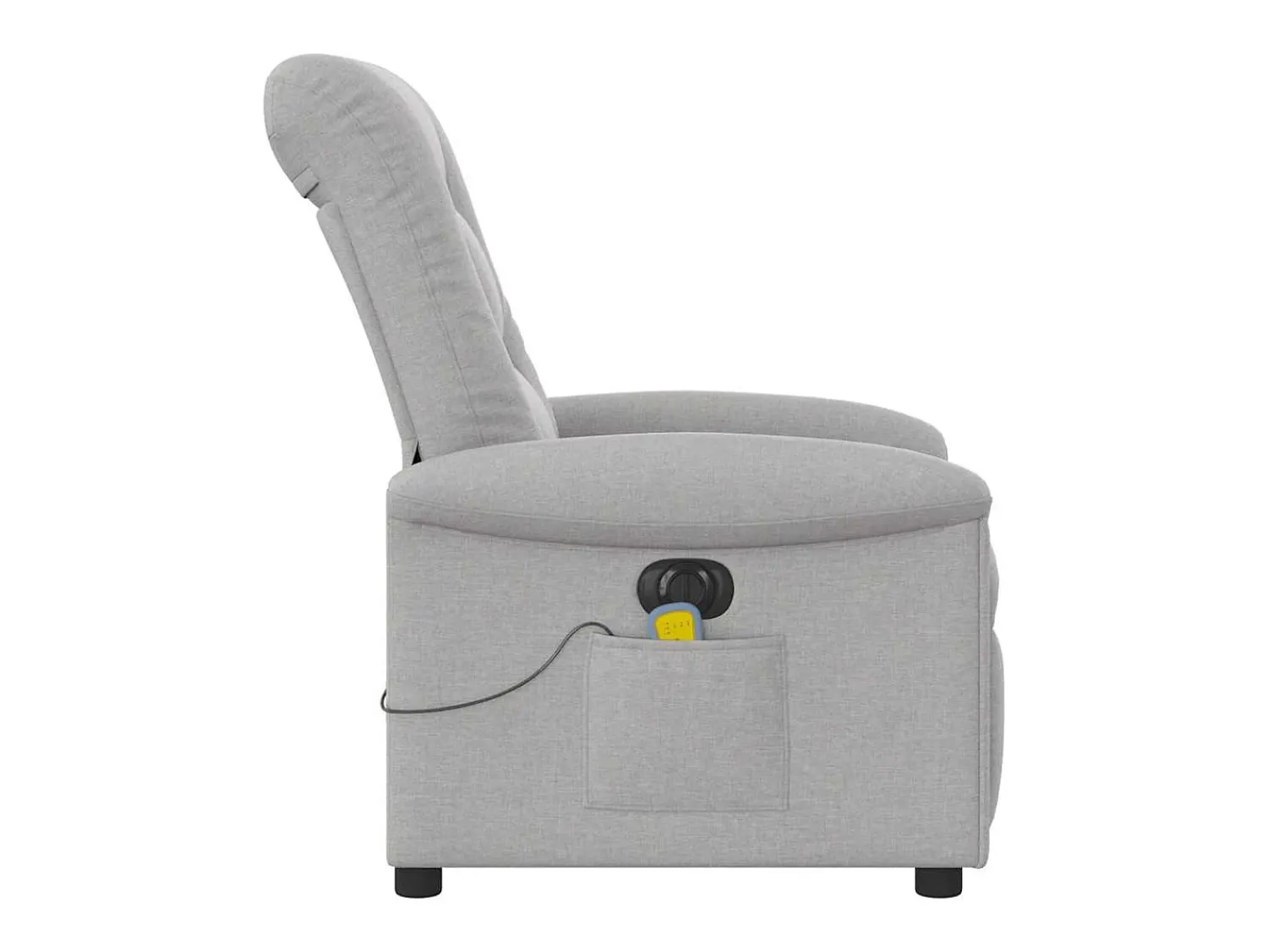 Poltrona| Poltrona massagens reclinável elétrica tecido -nublado SHL378487 Cinzento