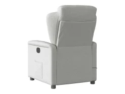 Online Poltrona massagens reclinável elétrica tecido -nublado SHL480542 Cinzento