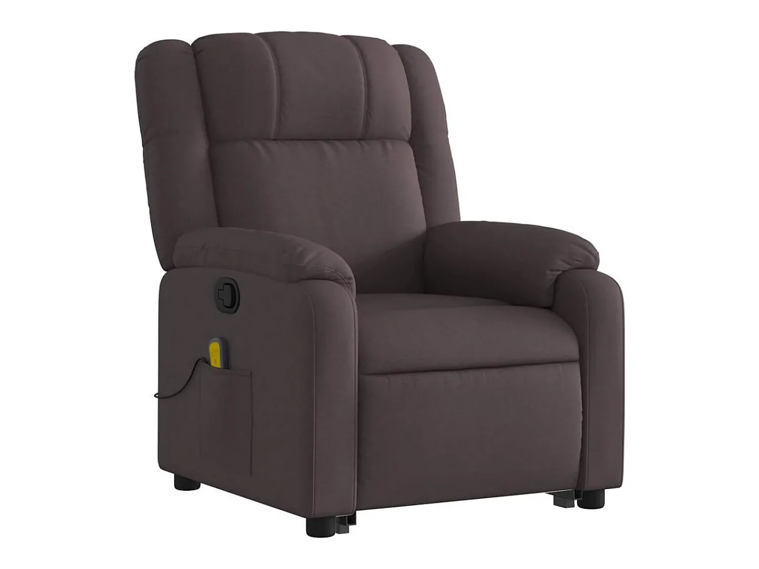 Poltrona massagens reclinável elevatória tecido -escuro SHL688354^ Poltrona