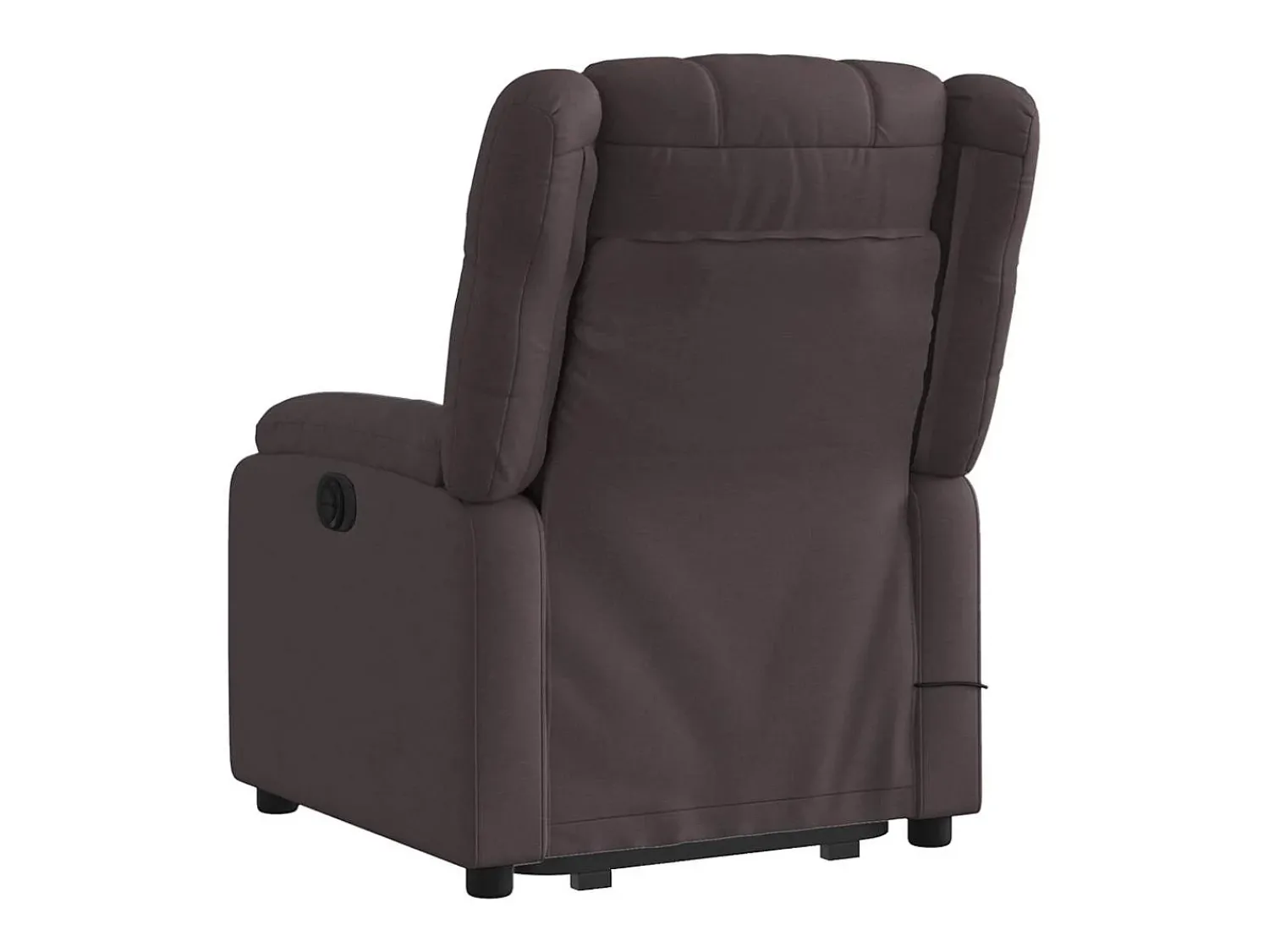 Poltrona massagens reclinável elevatória tecido -escuro SHL688354^ Poltrona