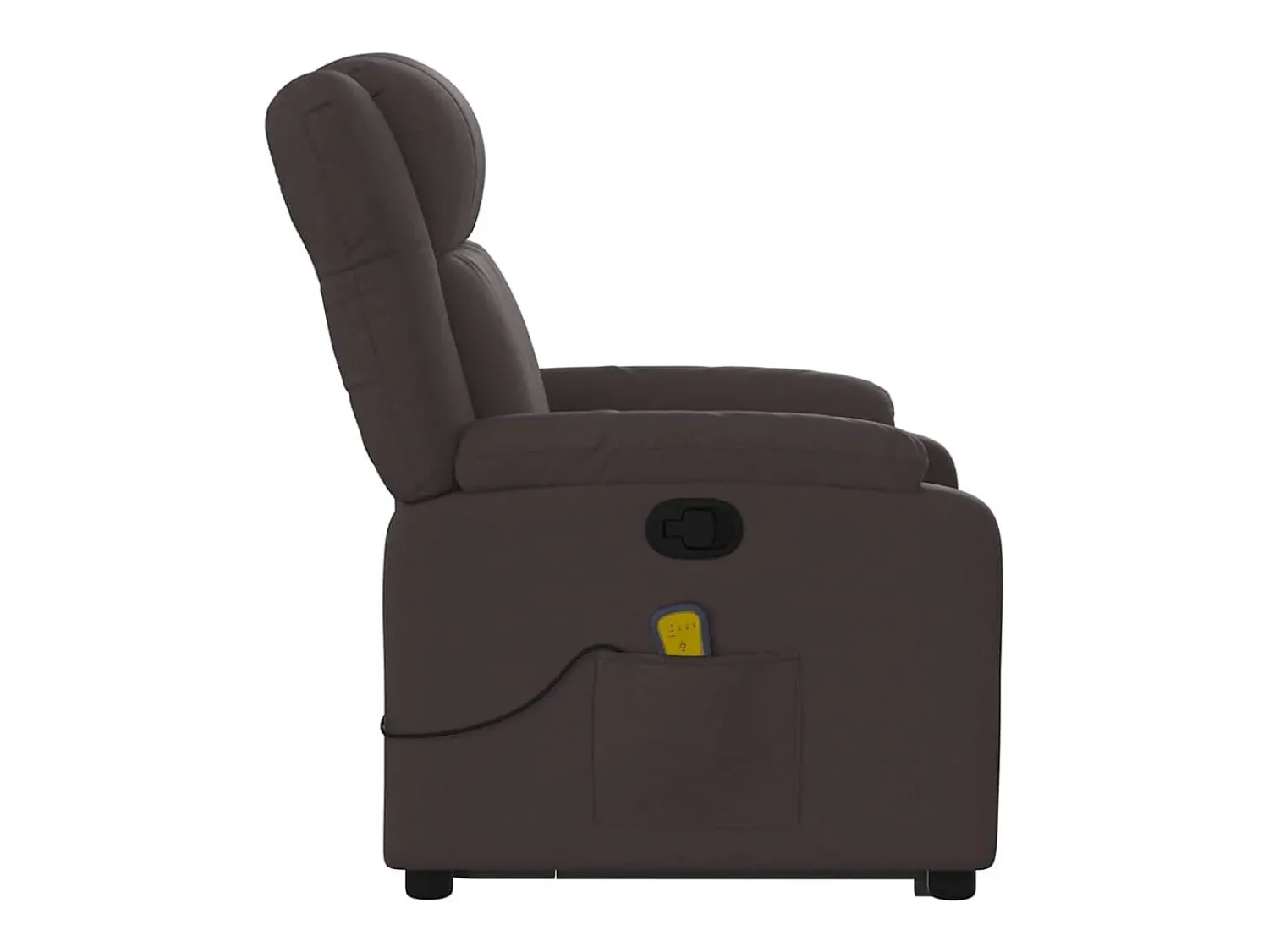 Poltrona massagens reclinável elevatória tecido -escuro SHL688354^ Poltrona