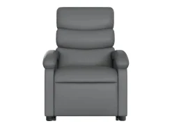Poltrona| Poltrona massagens reclinável elevatória couro artif. SHL932128 Cinzento