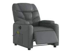 Poltrona| Poltrona massagens reclinável elétrica couro artif. SHL198147 Cinzento