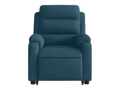vidaxl Poltrona massagens reclinável elevatória elétrica veludo^ Poltrona