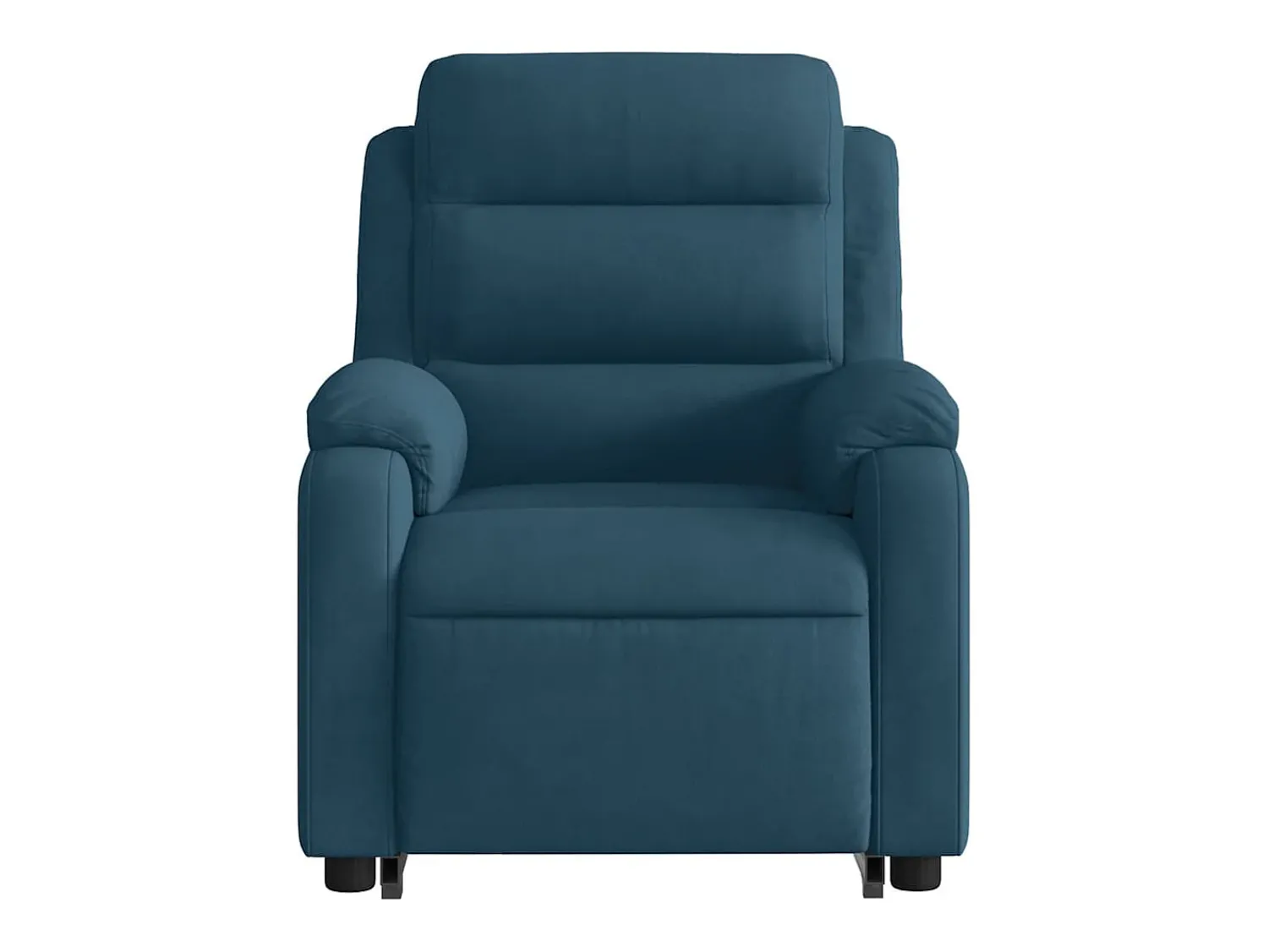 vidaxl Poltrona massagens reclinável elevatória elétrica veludo^ Poltrona
