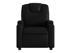 Outlet Poltrona massagens reclinável elétrica couro artificial SHL50150 Preto