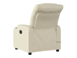 Poltrona| Poltrona massagens reclinável elétrica couro artificial SHL941839 Creme