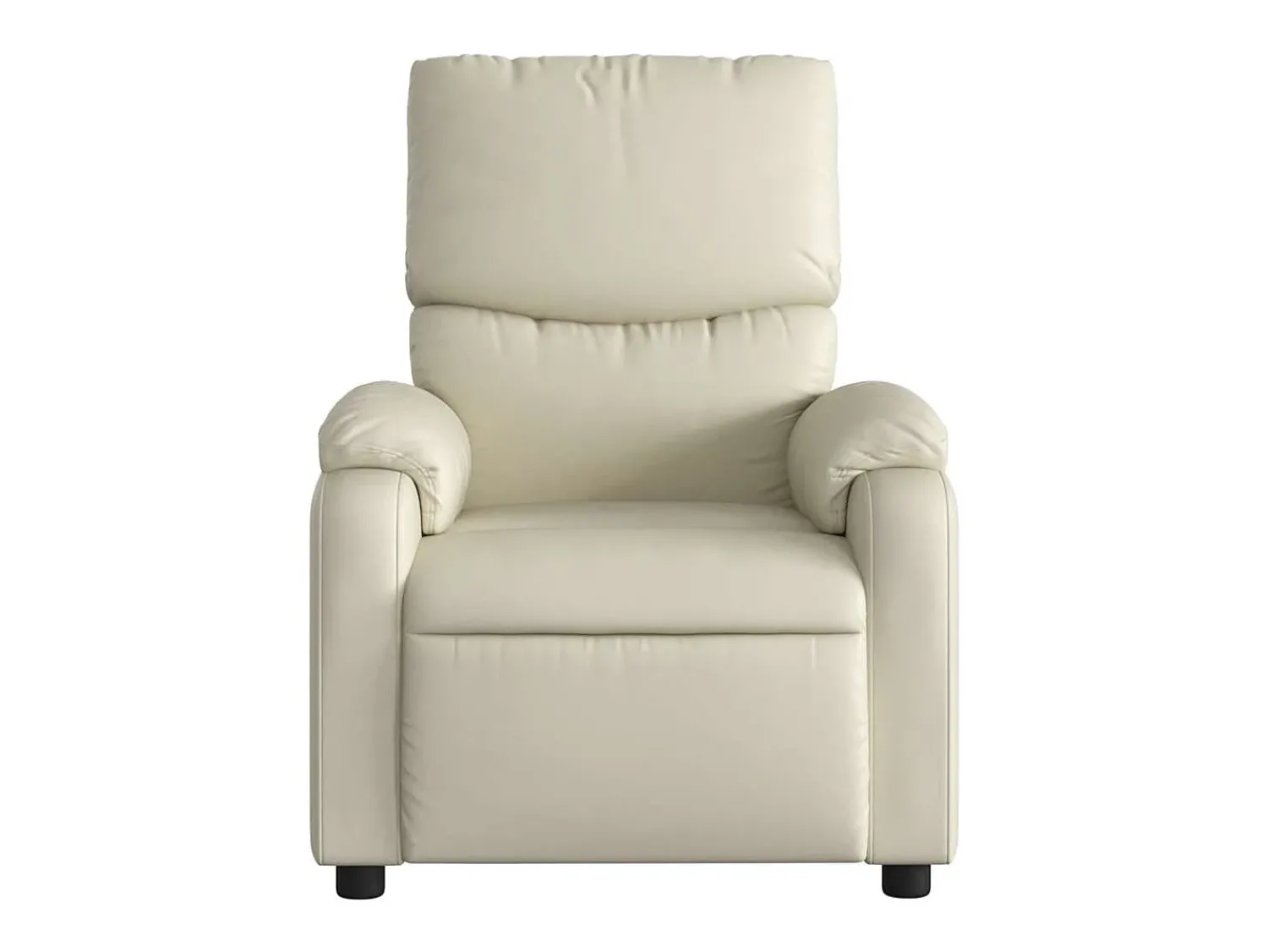 Poltrona| Poltrona massagens reclinável elétrica couro artificial SHL18131 Creme