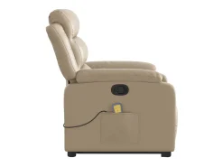Best Poltrona massagens reclinável elevatória couro art. cappuccino SHL867421 Castanho