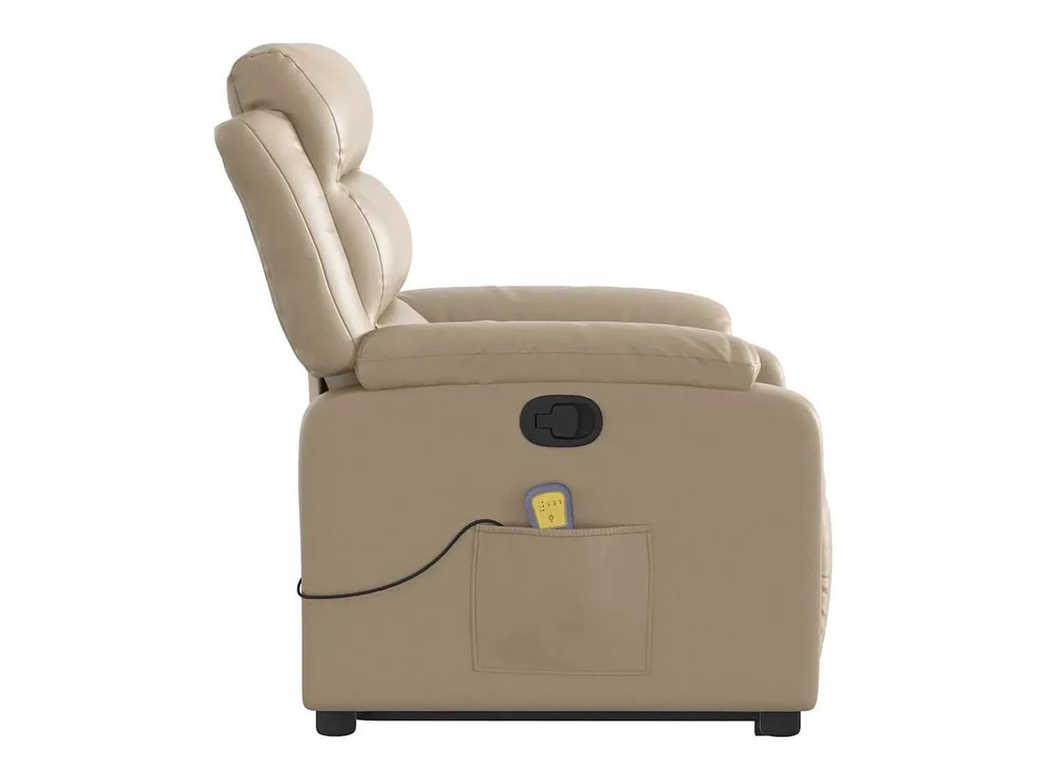Best Poltrona massagens reclinável elevatória couro art. cappuccino SHL867421 Castanho
