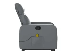 Poltrona massagens reclinável elevatória couro artif. SHL783119^ Poltrona