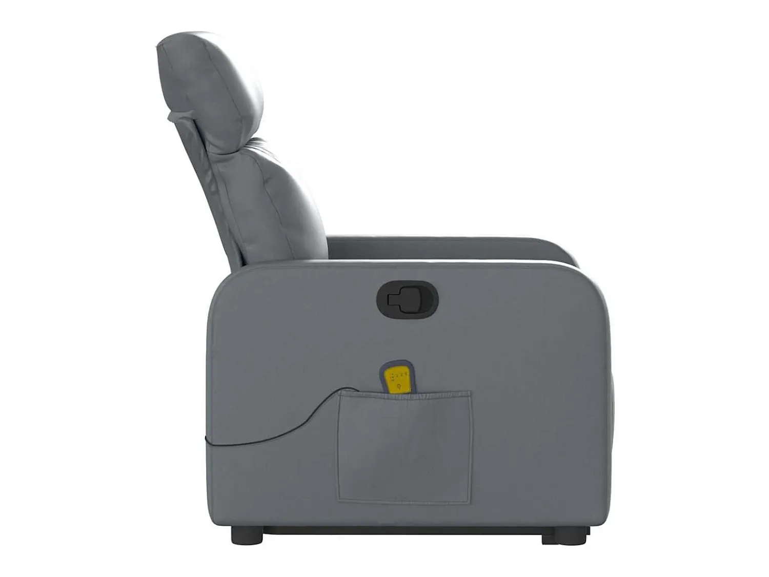 Poltrona massagens reclinável elevatória couro artif. SHL783119^ Poltrona
