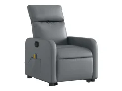 Poltrona massagens reclinável elevatória couro artif. SHL783119^ Poltrona