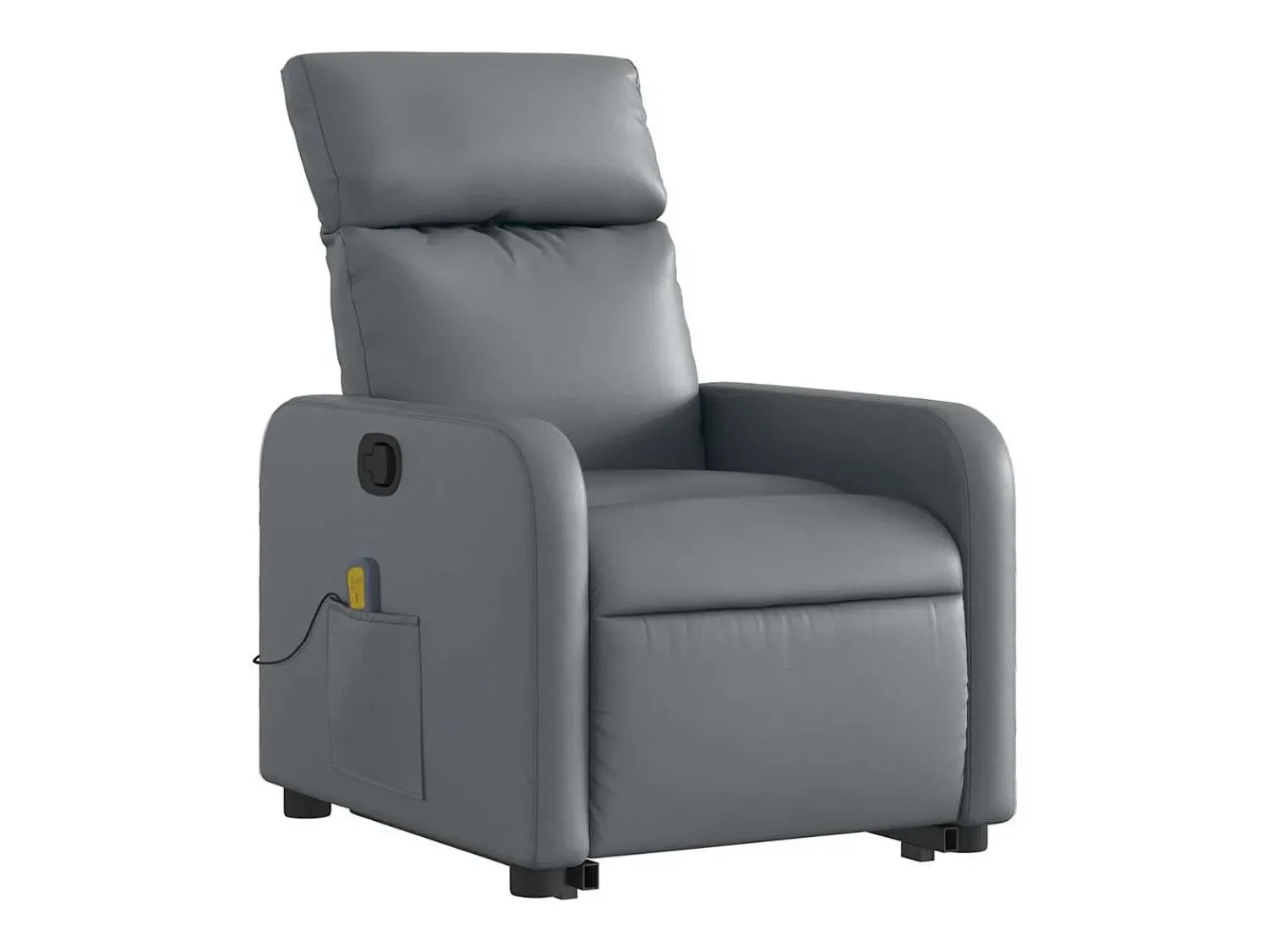 Poltrona massagens reclinável elevatória couro artif. SHL783119^ Poltrona