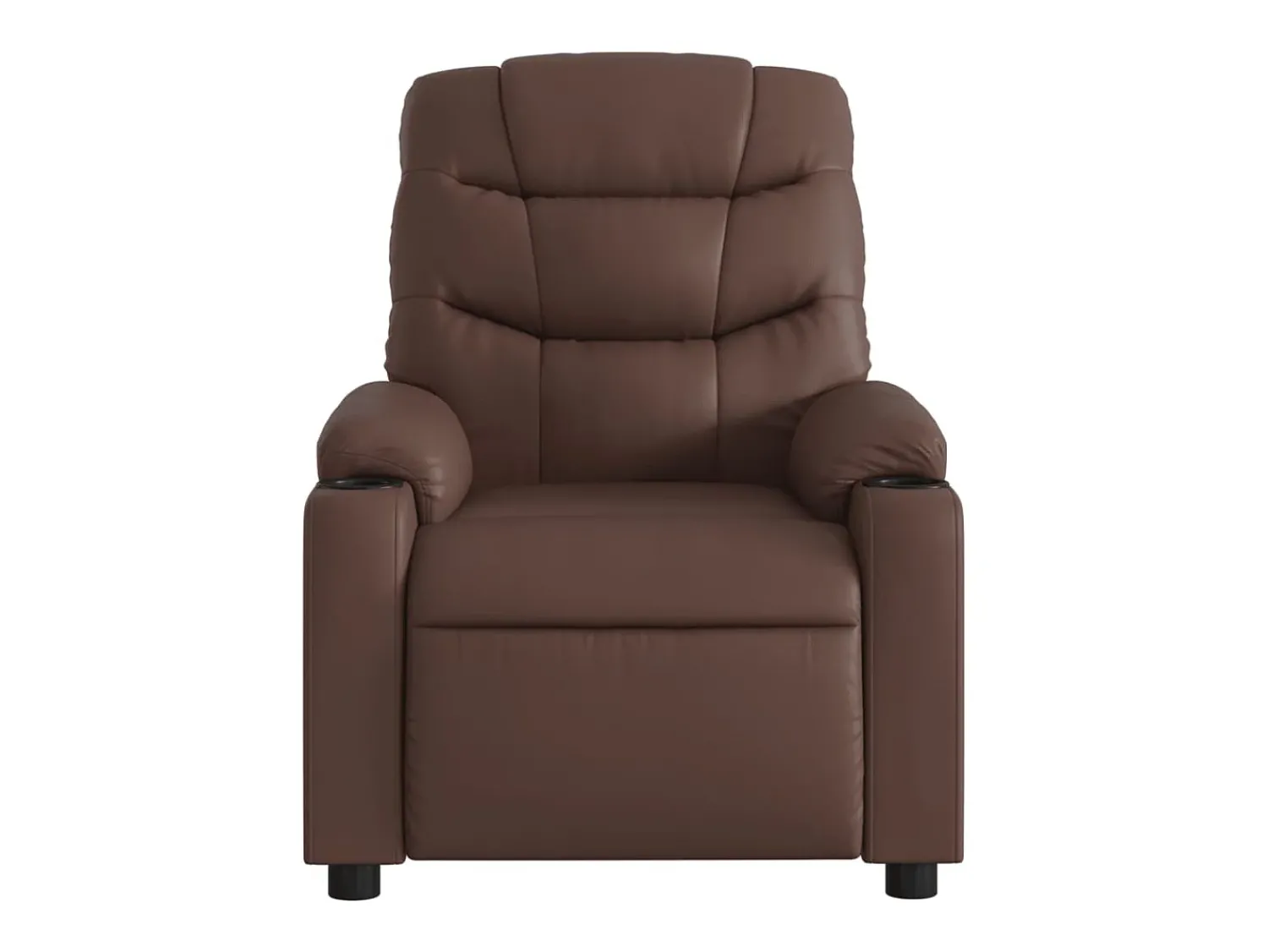 Poltrona massagens reclinável elétrica couro artif. SHL976079^ Poltrona