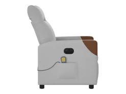 Poltrona| Poltrona massagens reclinável elétrica tecido -nublado SHL32005 Cinzento