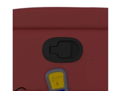 Best Poltrona massagens reclinável couro artificial tinto SHL407972 Vermelho