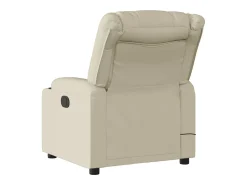 Poltrona* Poltrona massagens reclinável elétrica couro artificial SHL683238 Creme