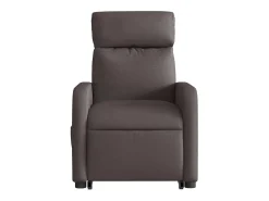 Poltrona massagens reclinável elevatória tecido -escuro SHL459937^ Poltrona