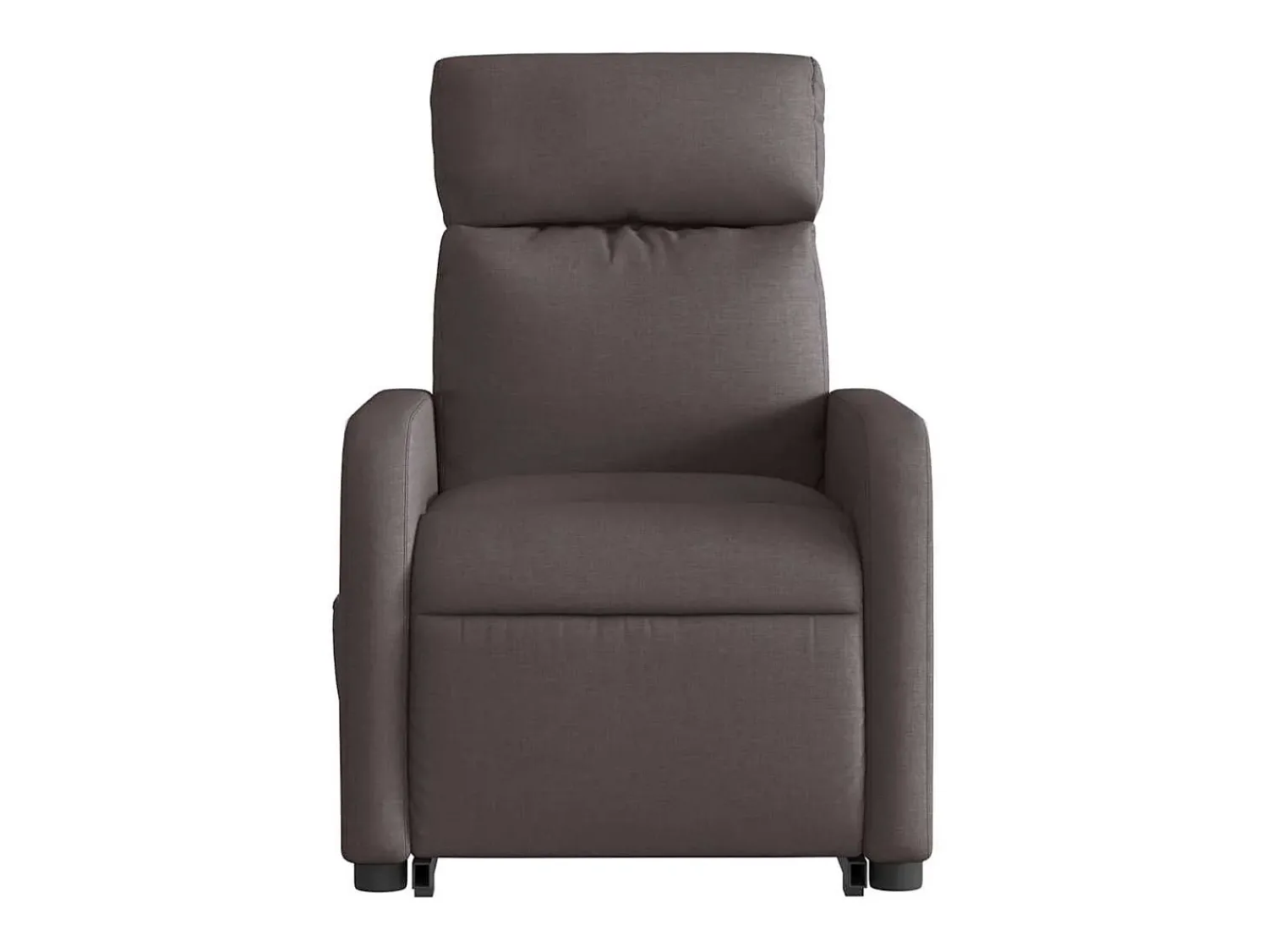 Poltrona massagens reclinável elevatória tecido -escuro SHL459937^ Poltrona