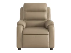 Poltrona| Poltrona massagens reclinável elétrica couro artif. cappuccino SHL673657 Castanho