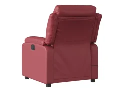 Online vidaxl Poltrona massagens reclinável couro artificial tinto Vermelho