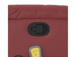 Online vidaxl Poltrona massagens reclinável couro artificial tinto Vermelho