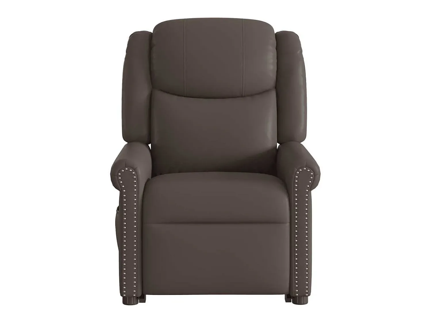 Outlet Poltrona massagens reclinável elevatória couro artificial SHL685299 Castanho