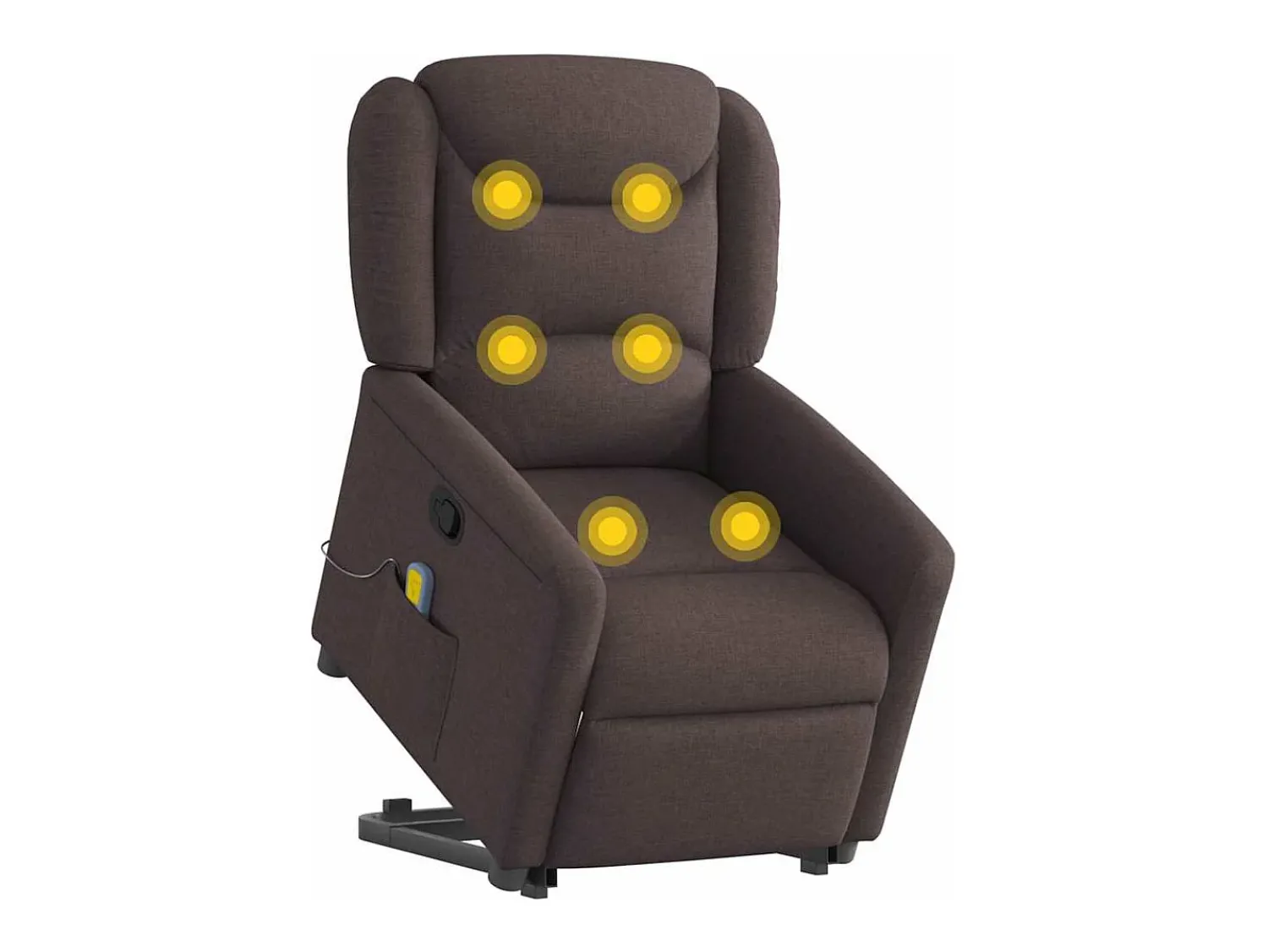 Poltrona* Poltrona massagens reclinável elevatória tecido -escuro SHL424720 Castanho