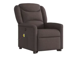 Poltrona* Poltrona massagens reclinável elevatória tecido -escuro SHL424720 Castanho