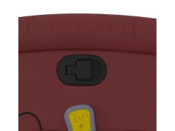 Poltrona| Poltrona massagens reclinável couro artificial tinto SHL946375 Vermelho