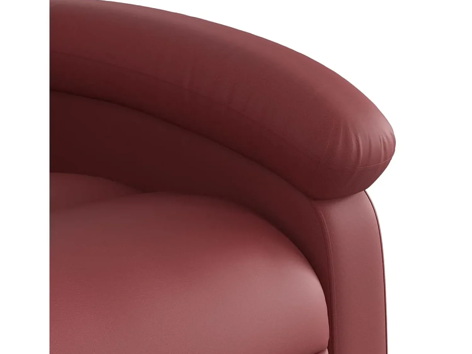 Poltrona| Poltrona massagens reclinável couro artificial tinto SHL946375 Vermelho
