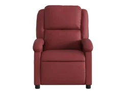 Poltrona| Poltrona massagens reclinável couro artificial tinto SHL946375 Vermelho