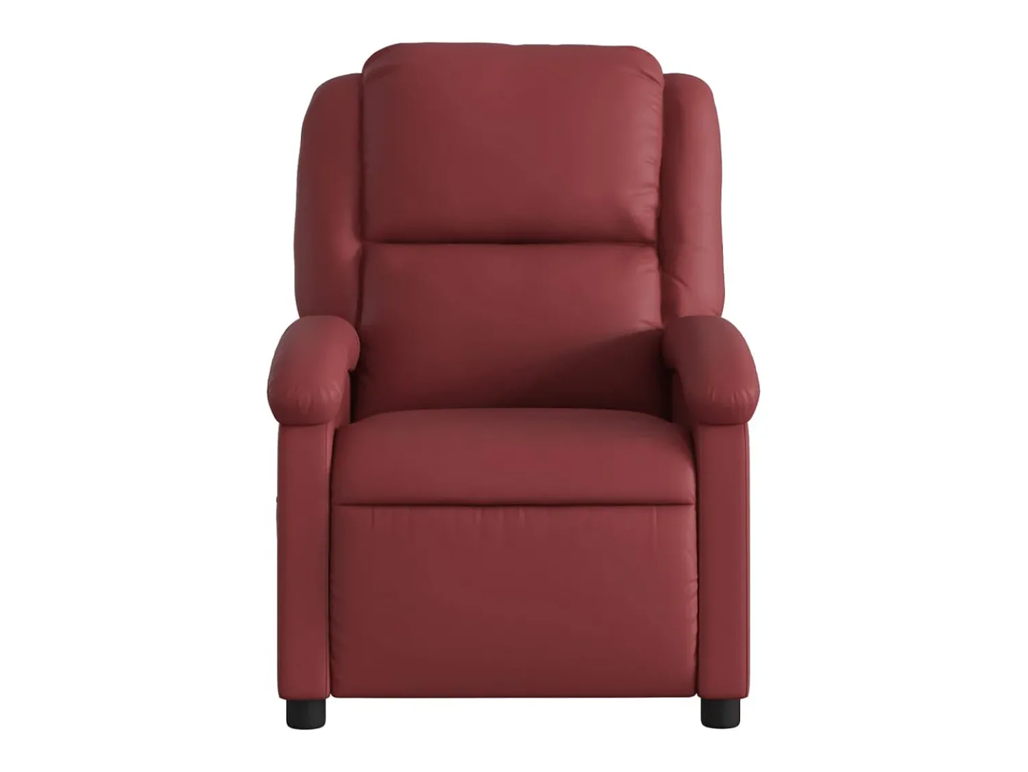Poltrona| Poltrona massagens reclinável couro artificial tinto SHL946375 Vermelho