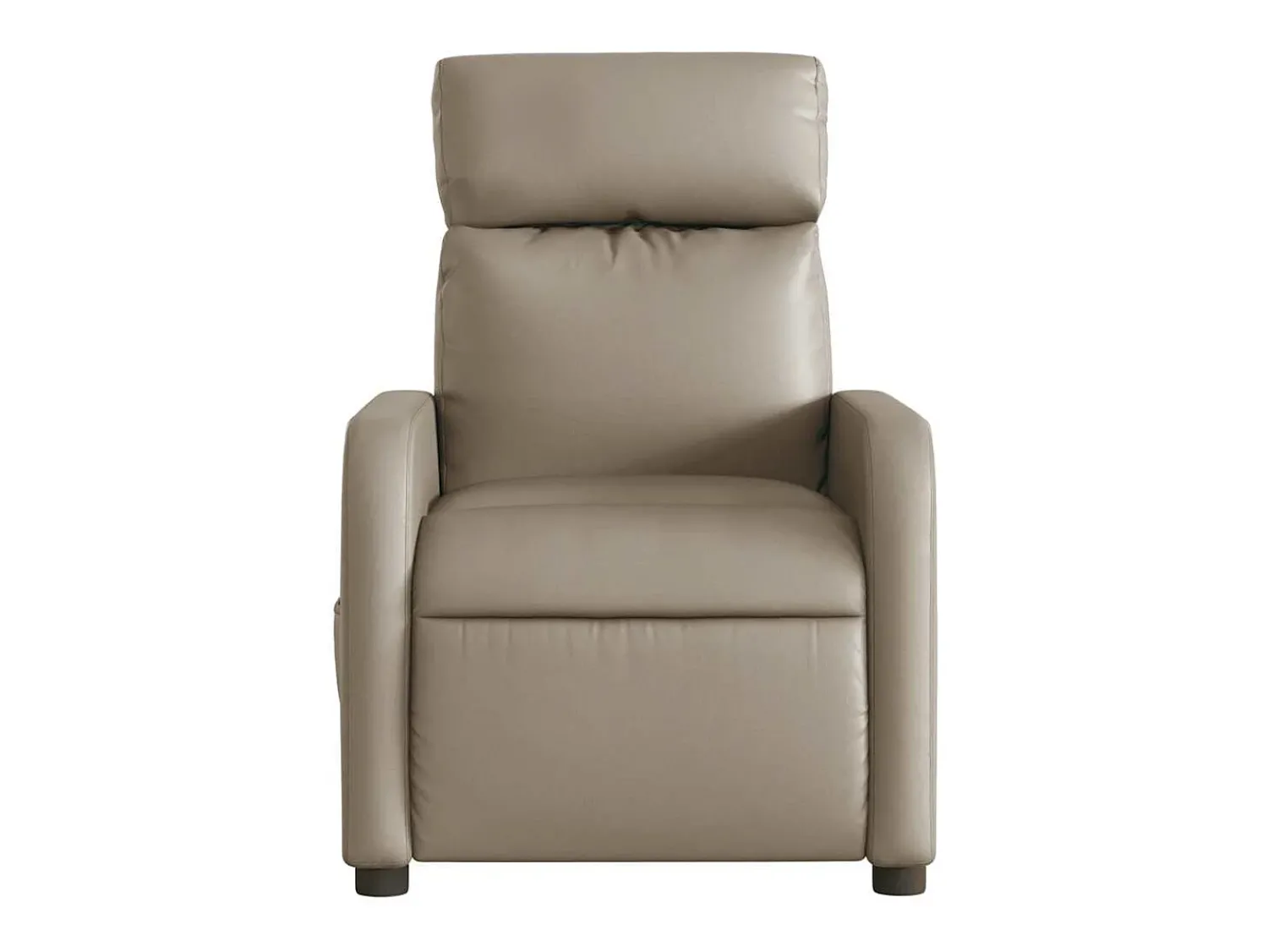 Poltrona* Poltrona massagens reclinável elétrica couro artif. cappuccino SHL666106 Castanho