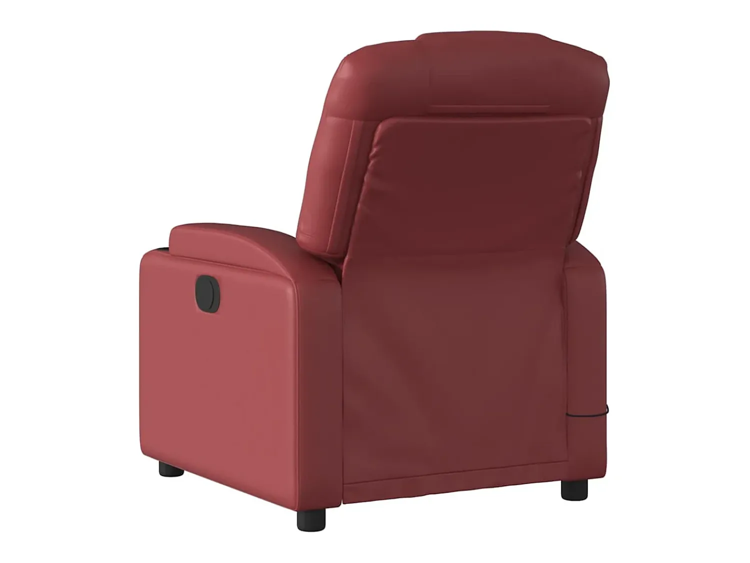 Poltrona* Poltrona massagens reclin. elétrica couro artif. -tinto SHL789234 Vermelho
