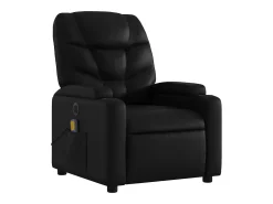 Poltrona| Poltrona massagens reclinável elétrica couro artificial SHL601200 Preto