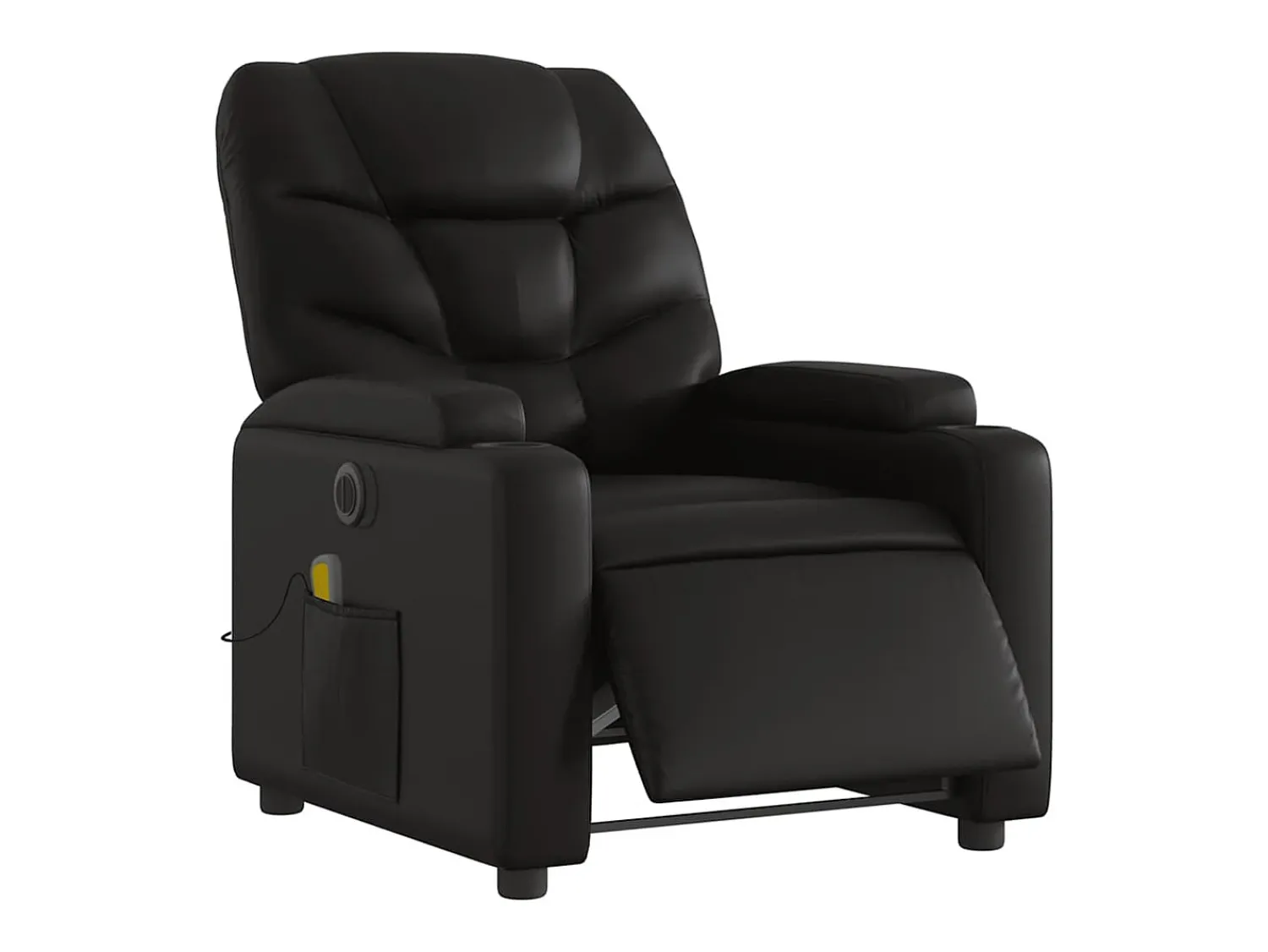 Poltrona| Poltrona massagens reclinável elétrica couro artificial SHL601200 Preto