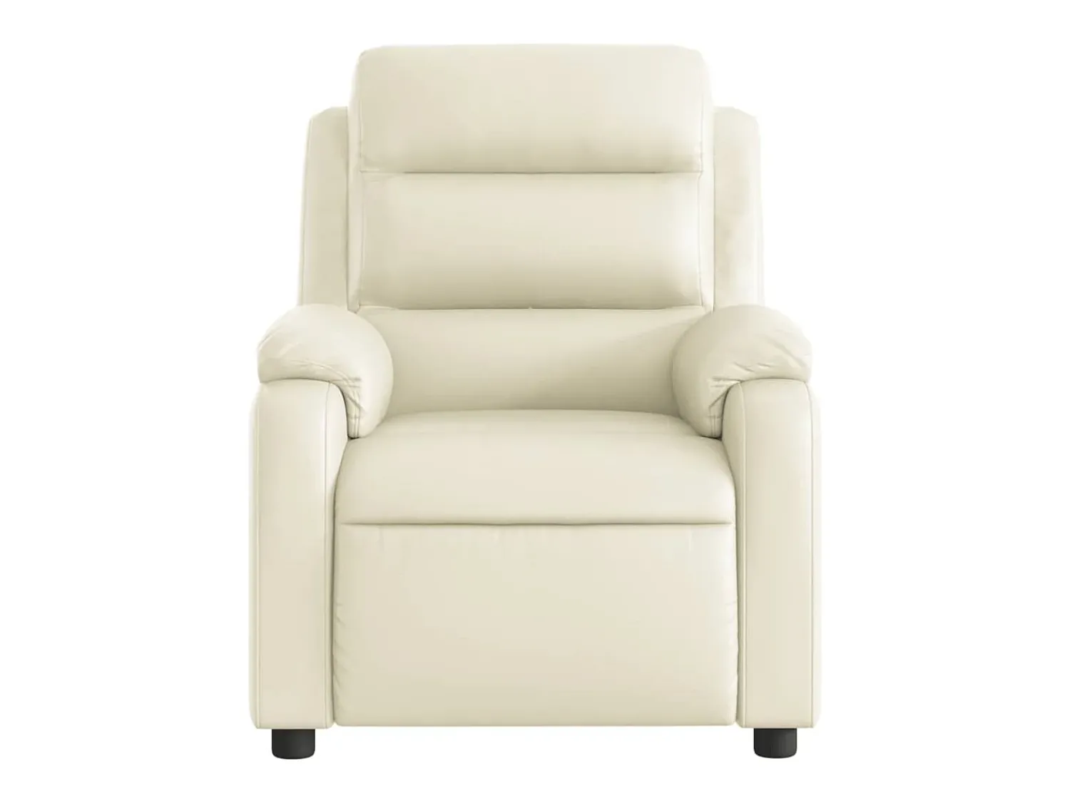 Poltrona* Poltrona massagens reclinável elétrica couro artificial SHL155945 Creme