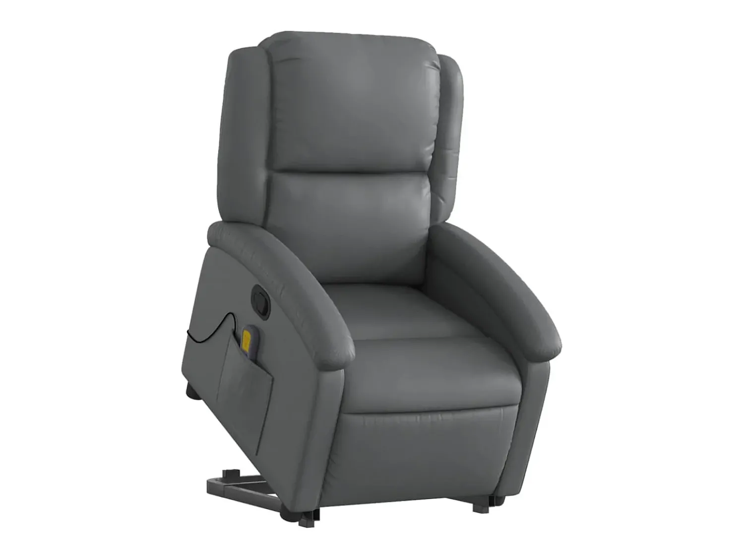 Poltrona* Poltrona massagens reclinável elevatória couro artif. SHL624600 Cinzento