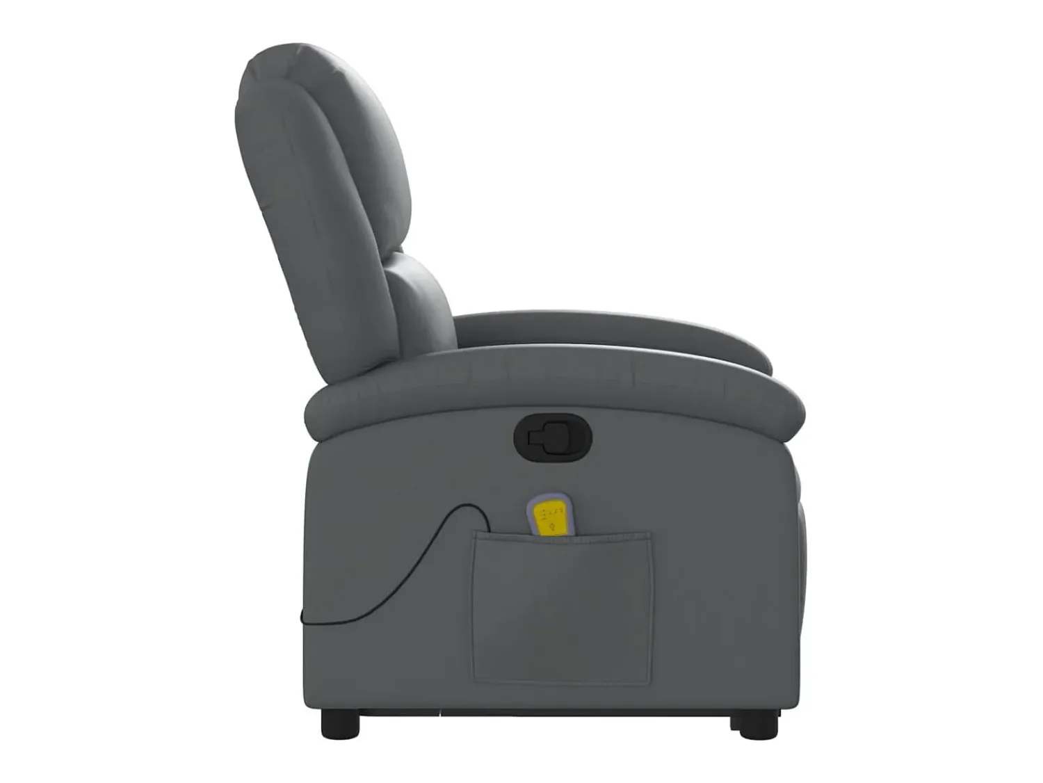 Poltrona* Poltrona massagens reclinável elevatória couro artif. SHL624600 Cinzento