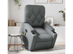 Discount Poltrona massagens reclinável elevatória couro artif. SHL828695 Cinzento